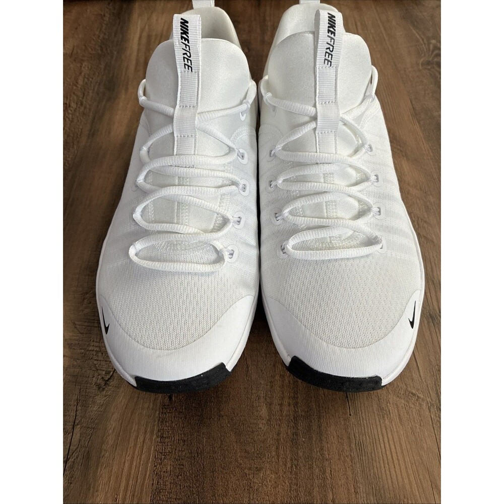 Nike Free Metcon 6 White Black Training Sneakers Men’s Size 10.5 FJ7127-101 New - Picture 4 of 7